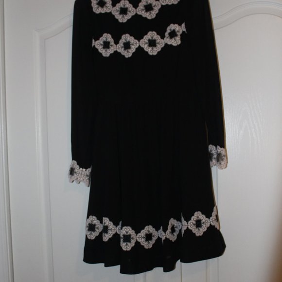 Ted Baker Avianah Lace Trim Fit & Flare Dress - Picture 7 of 7